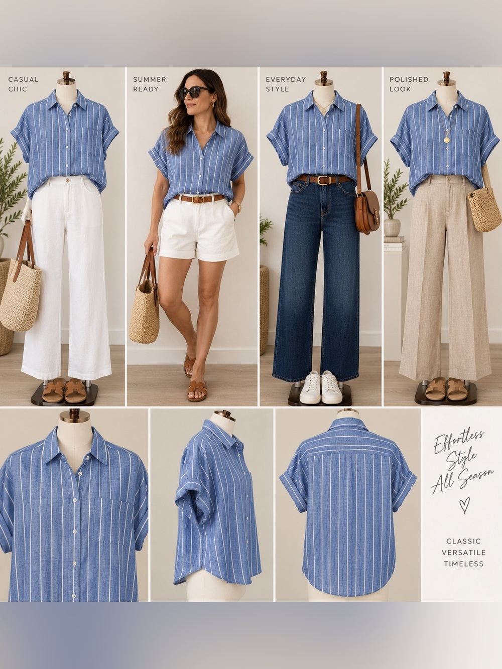 Banana Republic Women Linen Resort Blouse